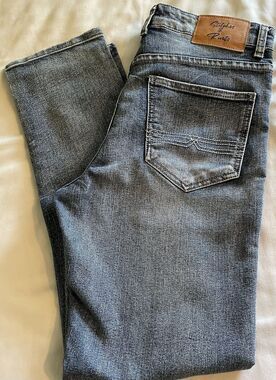 Stitches & Rivets Men's Denim Jeans Size 32X30 Blue Light Wash Straight Leg